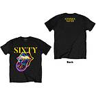 Rolling Stones: Unisex T-Shirt/Sixty Cyberdelic Tongue (Back Print)