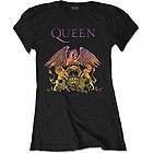 : Ladies T-Shirt/Gradient Crest (Large)