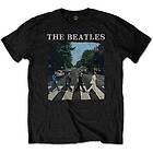 Beatles: Unisex T-Shirt/Abbey Road & Logo