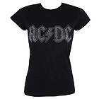 AC/DC: Ladies T-Shirt/Logo (Diamante)