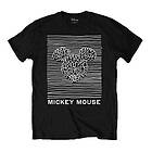 : Unisex T-Shirt/Mickey Mouse Unknown Pleasures (Large)