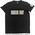 Green Day: Unisex Applique T-Shirt/Logo &