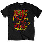 AC/DC: Unisex T-Shirt/Back in Tour 1980