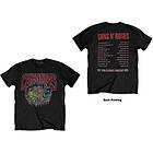 Guns N : Guns N' Unisex T-Shirt/Illusion Tour (Back Print)