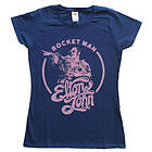 Elton John: Ladies T-Shirt/Rocketman Circle Point