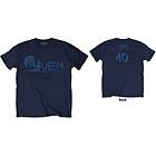 : Unisex T-Shirt/News of the World 40th Vintage Logo (Back Print) (Large)