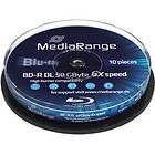 MediaRange BD-R DL 50GB 6x 10-pack Spindel