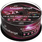MediaRange CD-R 700MB 52x 50-pack Inkjet Spindle