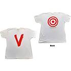 U2: Unisex T-Shirt/U2 Tour 2005 Red V (Back Print)