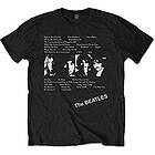 Beatles: Unisex T-Shirt/White Album Tracks (Back Print)