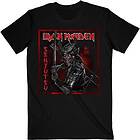 Iron Maiden: Unisex T-Shirt/Senjutsu Black Cover Logo