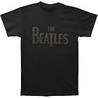 The Beatles: Unisex T-Shirt/Drop T Logo (Gloss Print)