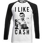 Johnny Cash: Unisex Raglan T-Shirt/I Like Cash