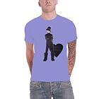 : Unisex T-Shirt/Heart Purple (Medium)