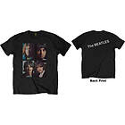 Beatles: Unisex T-Shirt/White Album Faces (Back Print)