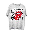 The Rolling Stones: Unisex T-Shirt/Sixty Vertical (Dye-Wash)