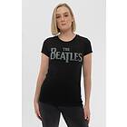 Beatles: Ladies T-Shirt/Drop T Logo (Diamante) (Large)