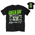 Green Day: Unisex T-Shirt/Kill the DJ (Back Print)