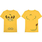 : Unisex T-Shirt/Lion King Simba (Back Print) (XX-Large)