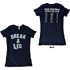 Foo Fighters: Ladies T-Shirt/Back Print (Back Print & Ex-Tour)