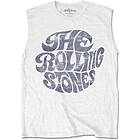 Rolling Stones: Unisex Vest T-Shirt/Vintage 70s Logo