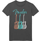 Fender: Unisex T-Shirt/Triple Guitar