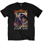 Elton John: Unisex T-Shirt/Captain Fantastic