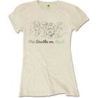Beatles: Ladies T-Shirt/Outline Faces on Apple (X-Large)