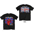 Rolling Stones: Unisex T-Shirt/London European '73 (Back Print)