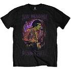 Jimi Hendrix: Unisex T-Shirt/Purple Frame
