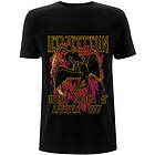Zeppelin: Unisex T-Shirt/Black Flames