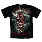Slayer: Unisex T-Shirt/World Painted Blood Skull