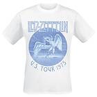 Zeppelin: Unisex T-Shirt/Tour '75 Blue Wash