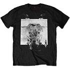 Slipknot: Unisex T-Shirt/Devil Single Black & White (Back Print)