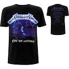 Metallica: Unisex T-Shirt/Ride The Lightning Tracks (Back Print)