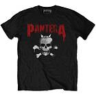 Pantera: Unisex T-Shirt/Horned Skull Stencil (Back Print)