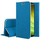 "Carbon Leather Book Case iPhone X/ XS" Blue