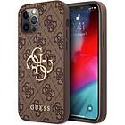Metal "GUHCP12M4GMGBR PU 4G Logo Case iPhone 12/ 12 Pro" Brown