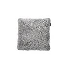 Skinnwille Kuddfodral fårskinn Curly Charcoal grey silver 45