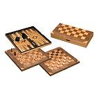Schack-Backgammon set, rutor 43 mm (chess)