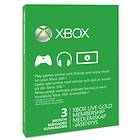 Microsoft Xbox Live Gold 3 Months Card