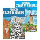 Animals Nature Advanced Colour In By Numbers Book Adults De Stress Single Book