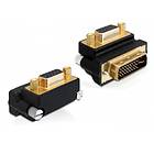 DeLock VGA - DVI-I Dual Link (270° angled)  F-M Adapter