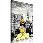 Vertical Canvastavla Paris Colour (1 Part) Yellow (80 x 120 cm)