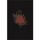 KJV Holy Bible, Super Giant Print Reference Deluxe Black Floral Leathersoft, Thumb Indexed, 43,000 Cross References, Red Letter, Comfort Pri