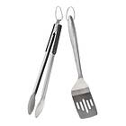 Markus Aujalay BBQ grillsett 2-delar 10x43 cm Silver 1203c