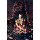 Coloring Book New Paint by Numbers Kits Mikhail Vrubel Painting Portrait of A Girl Against A Persian Carpet