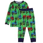 Småfolk Pyjamas 2-delad Green m. Traktorer