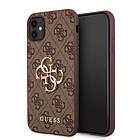 Guess iPhone 11 Metal Logo Brun GUHCN614GMGBR 4G