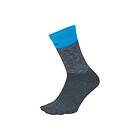 DeFeet Wooleator Comp 6"' Socks Gravel Grey/Process Blue, Str. S